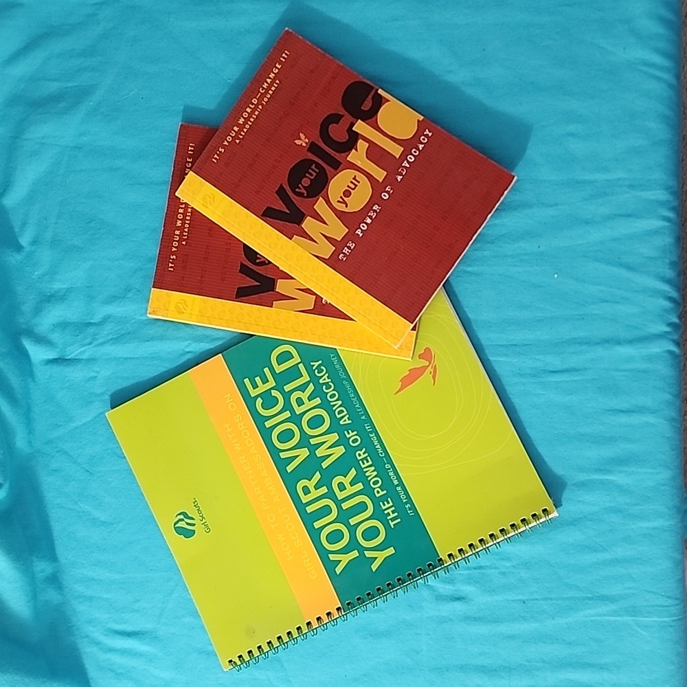 Girl Scouts Ambassador "Your Voice Your World" Books and Adult  Guide